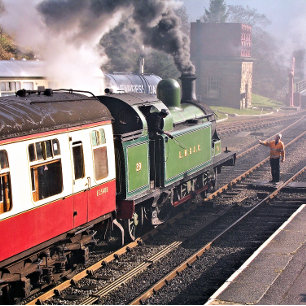 STEAM TRAINS BRIEFKAART