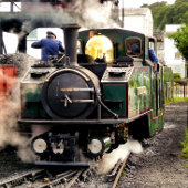 STEAM TRAINS BRIEFKAART