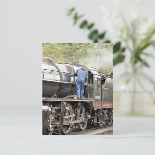 STEAM TRAINS BRIEFKAART (Staand voorkant)