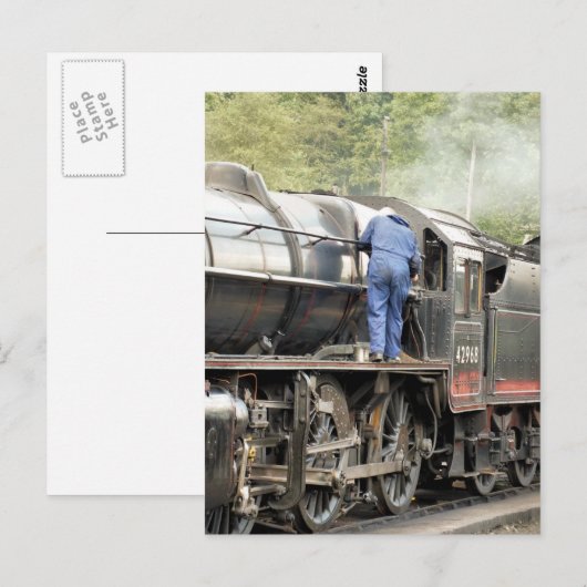 STEAM TRAINS BRIEFKAART (Voorkant / Achterkant)