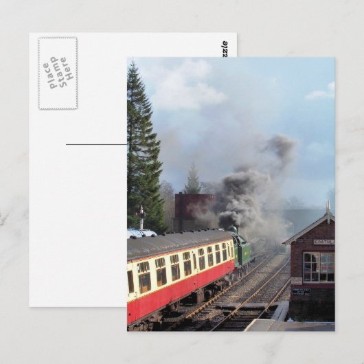 STEAM TRAINS BRIEFKAART (Voorkant / Achterkant)