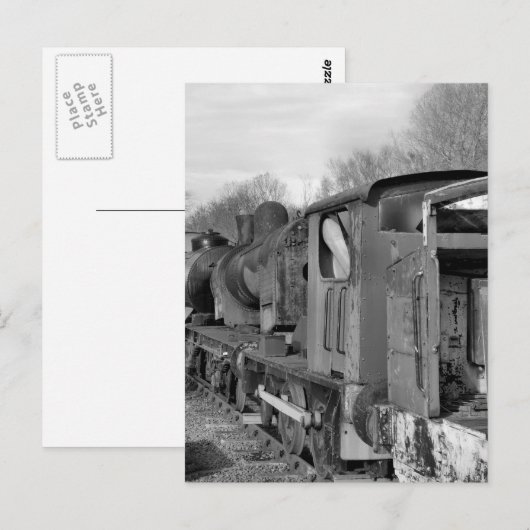 STEAM TRAINS BRIEFKAART (Voorkant / Achterkant)