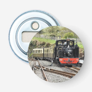 STEAM TRAINS BUTTON FLESOPENER