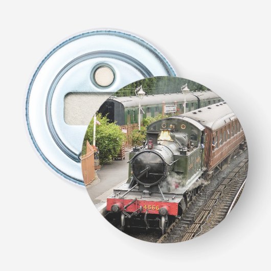 STEAM TRAINS BUTTON FLESOPENER (Voorkant)