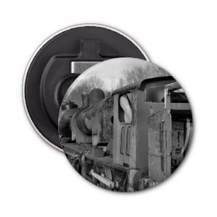STEAM TRAINS BUTTON FLESOPENER
