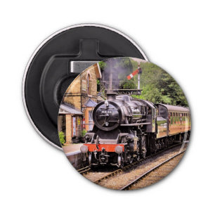 STEAM TRAINS BUTTON FLESOPENER