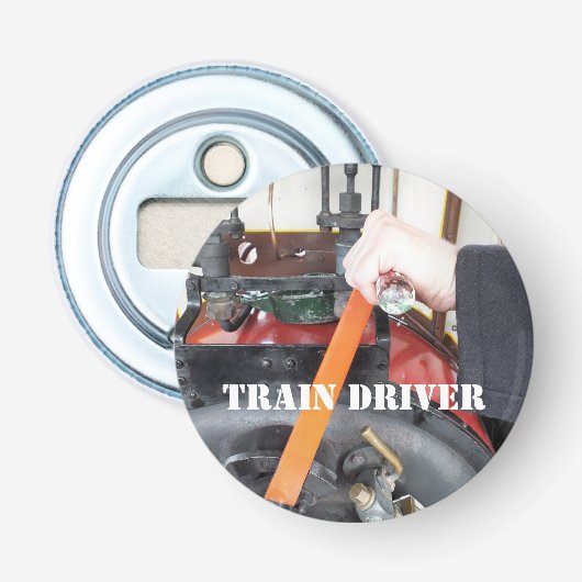 STEAM TRAINS BUTTON FLESOPENER (Voorkant)