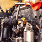 STEAM TRAINS BUTTON FLESOPENER