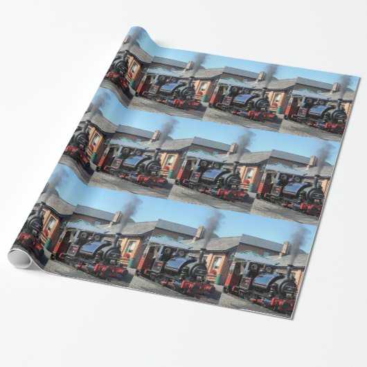 STEAM TRAINS CADEAUPAPIER (Uitgerold)