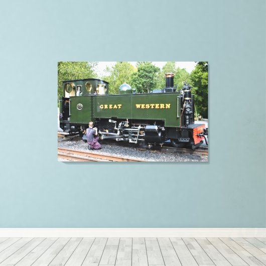 STEAM TRAINS CANVAS AFDRUK (Insitu (Houten vloer))