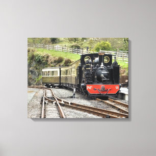 STEAM TRAINS CANVAS AFDRUK