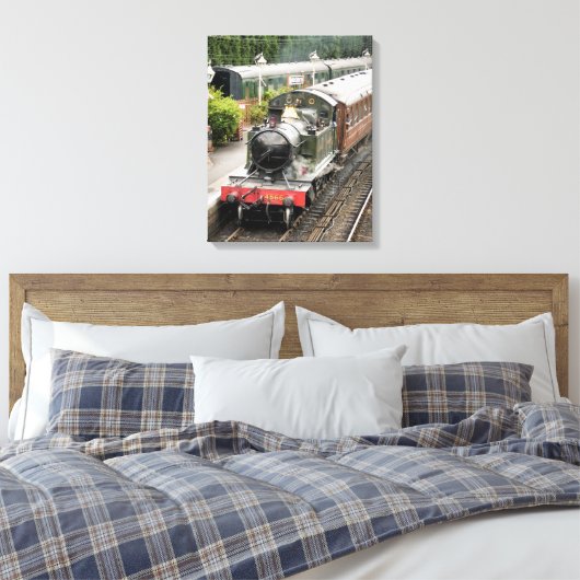 STEAM TRAINS CANVAS AFDRUK (Insitu (Slaapkamer))