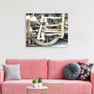 STEAM TRAINS CANVAS AFDRUK