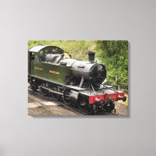 STEAM TRAINS CANVAS AFDRUK