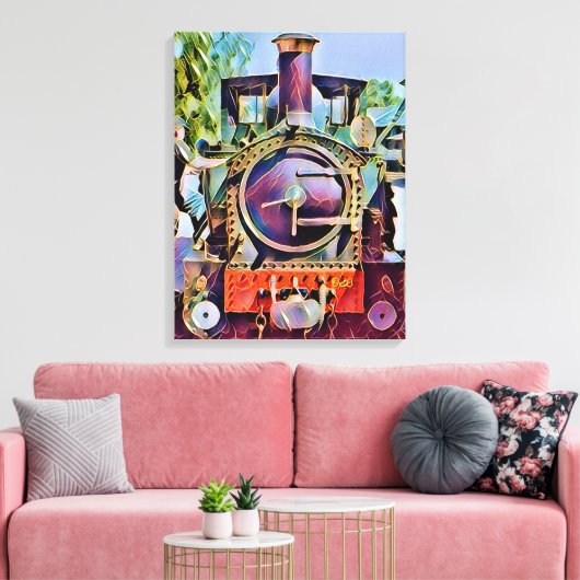 STEAM TRAINS CANVAS AFDRUK (Insitu (Woonkamer))
