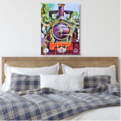 STEAM TRAINS CANVAS AFDRUK (Insitu (Slaapkamer))