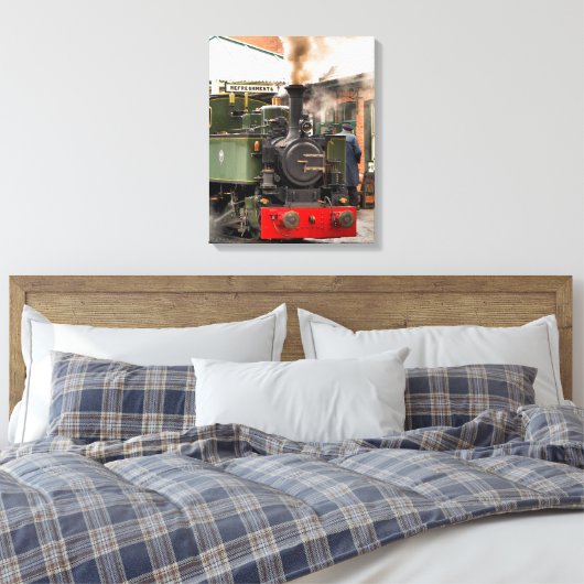 STEAM TRAINS CANVAS AFDRUK (Insitu (Slaapkamer))