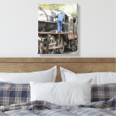 STEAM TRAINS CANVAS AFDRUK (Insitu (Slaapkamer))
