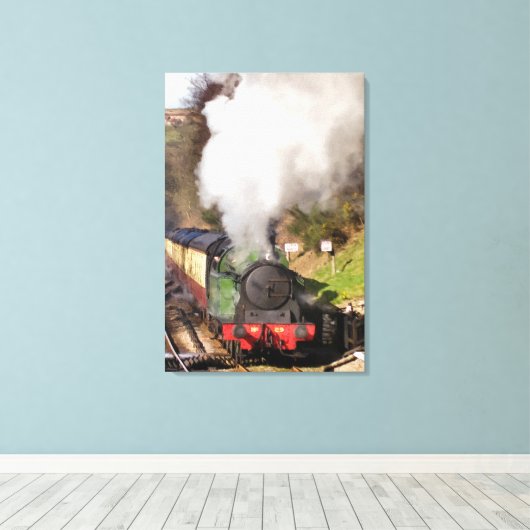 STEAM TRAINS CANVAS AFDRUK (Insitu (Houten vloer))