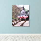 STEAM TRAINS CANVAS AFDRUK (Insitu (Houten vloer))