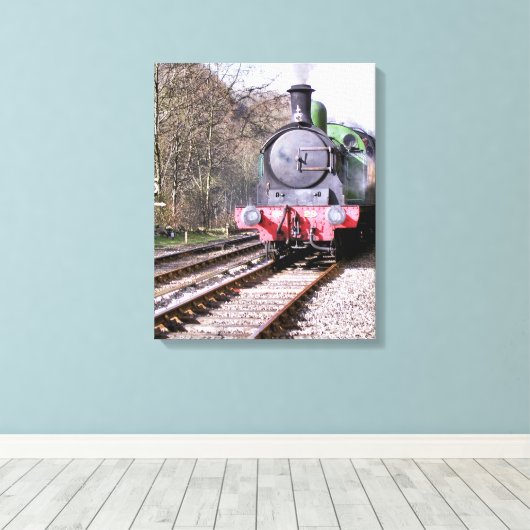 STEAM TRAINS CANVAS AFDRUK (Insitu (Houten vloer))
