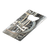 STEAM TRAINS CREDITKAART FLESSENOPENER (Voorkant Gekanteld)