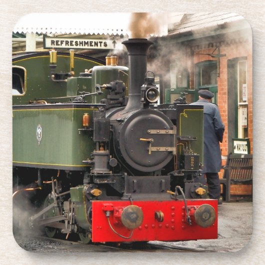 STEAM TRAINS DRANKJES ONDERZETTER (Voorkant)