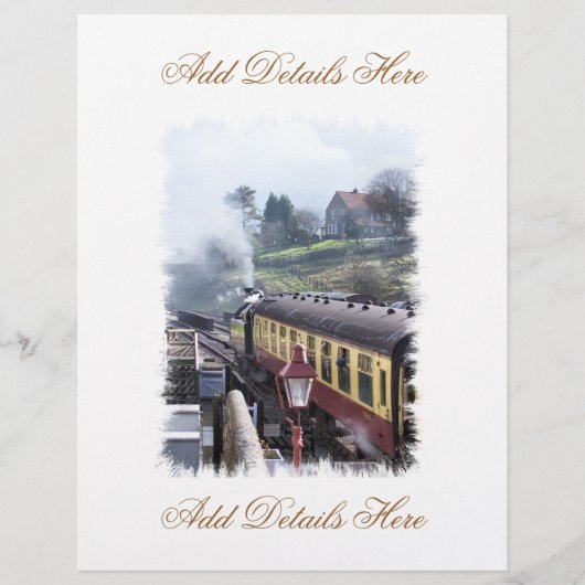 STEAM TRAINS FLYER (Voorkant)