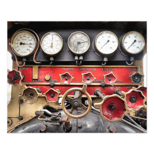 STEAM TRAINS FOTO AFDRUK