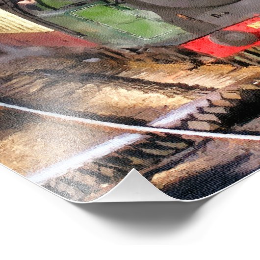 STEAM TRAINS FOTO AFDRUK (Hoek)