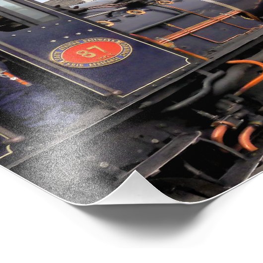 STEAM TRAINS FOTO AFDRUK (Hoek)