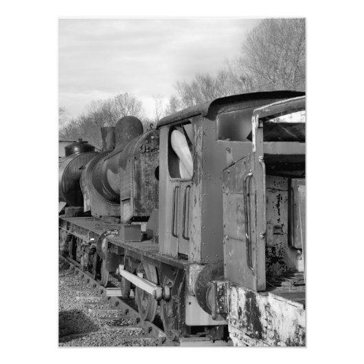 STEAM TRAINS FOTO AFDRUK (Voorkant)