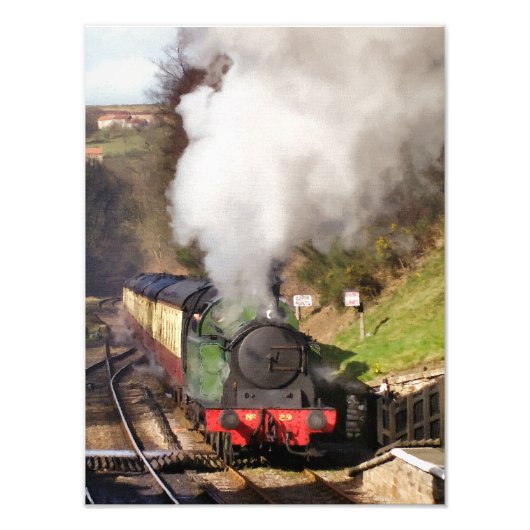 STEAM TRAINS FOTO AFDRUK (Voorkant)