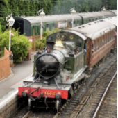 STEAM TRAINS FOTO AFDRUK