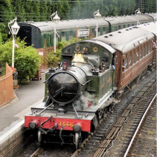 STEAM TRAINS FOTO AFDRUK