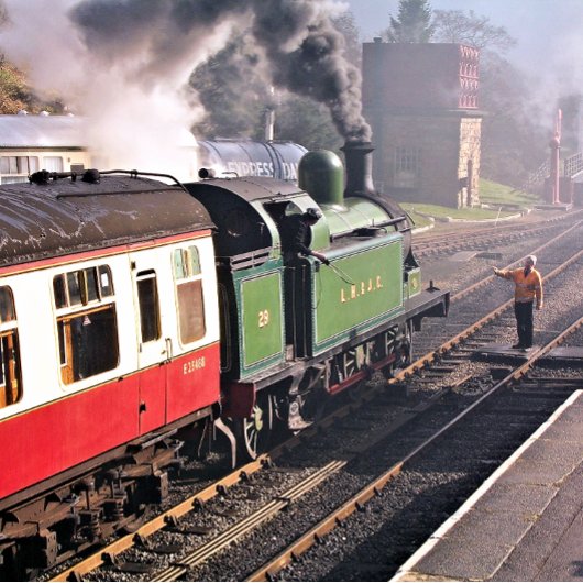 STEAM TRAINS FOTO AFDRUK