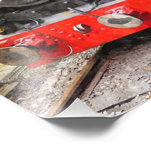 STEAM TRAINS FOTO AFDRUK (Hoek)