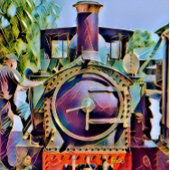 STEAM TRAINS FOTOPLAAT