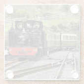 STEAM TRAINS GLAZEN ONDERZETTER (Achterkant)