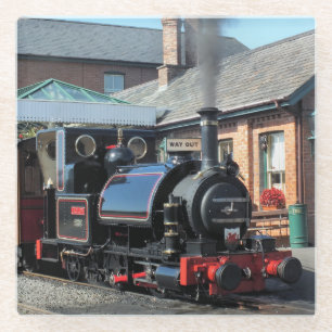 STEAM TRAINS GLAZEN ONDERZETTER