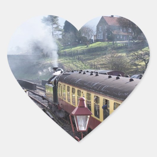 STEAM TRAINS HART STICKER (Voorkant)