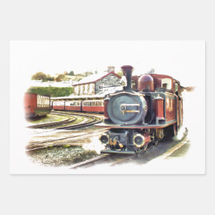 STEAM TRAINS INPAKPAPIER VEL