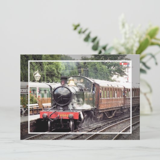 STEAM TRAINS Invitation (Staand voorkant)