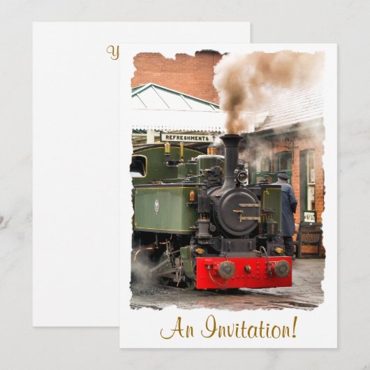 STEAM TRAINS KAART (Voorkant / Achterkant)