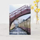 STEAM TRAINS KAART (Gele Bloem)