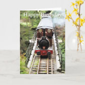 STEAM TRAINS KAART (Gele Bloem)