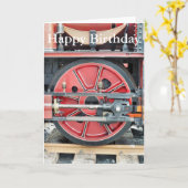 STEAM TRAINS KAART (Gele Bloem)