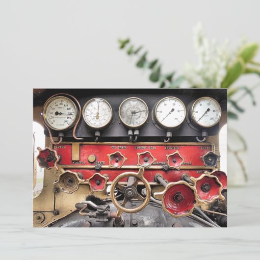 STEAM TRAINS KAART (Staand voorkant)