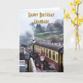 STEAM TRAINS KAART (Gele Bloem)