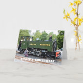 STEAM TRAINS KAART (Gele Bloem)